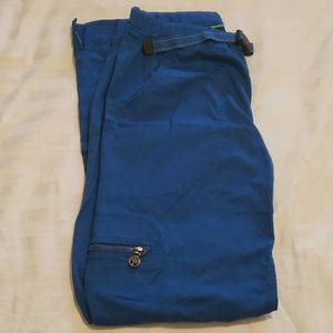 🌴 Healing Hands Blue Scrub Pants With Adjustable Belt